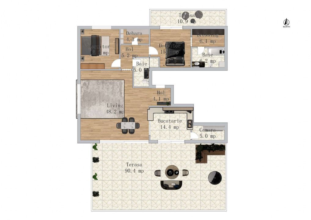 Penthouse 3 Camere cu priveliste panoramica - 224mp | Green Garden – fotografia 3 din 31
