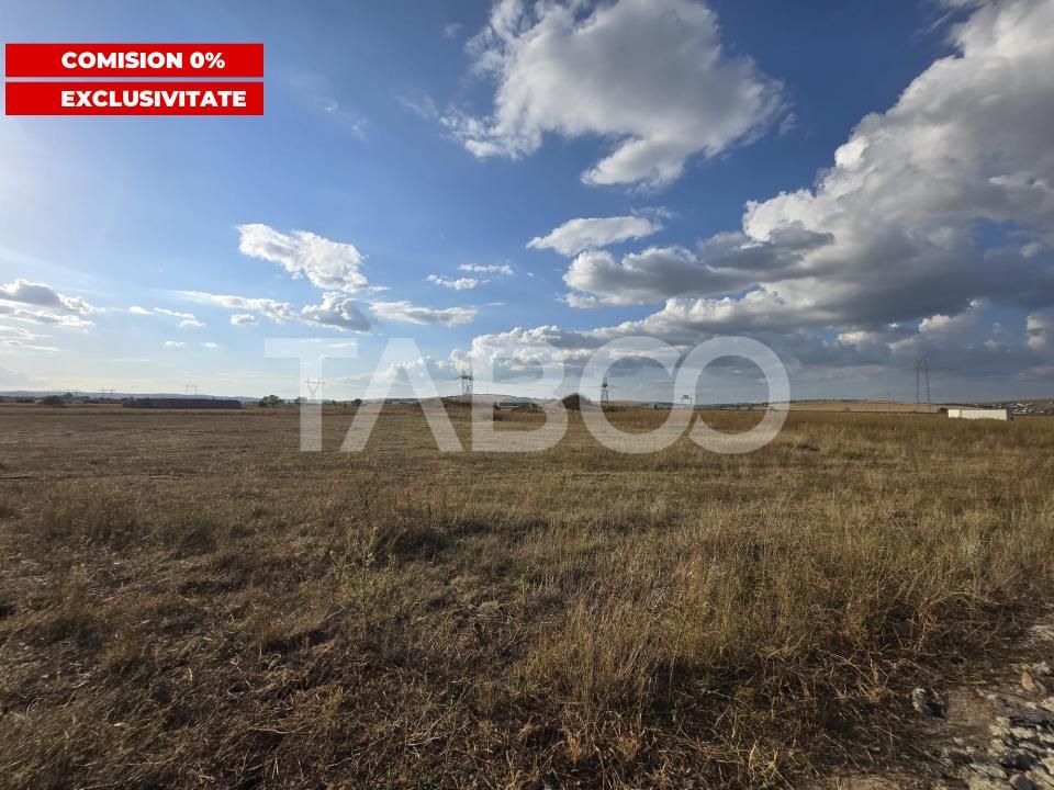 COMISION 0 Teren intravilan 9409mp cu drum utilitati PUZ sprobat Sibiu – fotografia 1 din 5