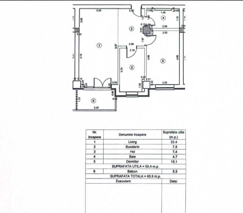 Apartament 2 camere de vanzare, in Tomis Plus - Maurer Residence – fotografia 9 din 11