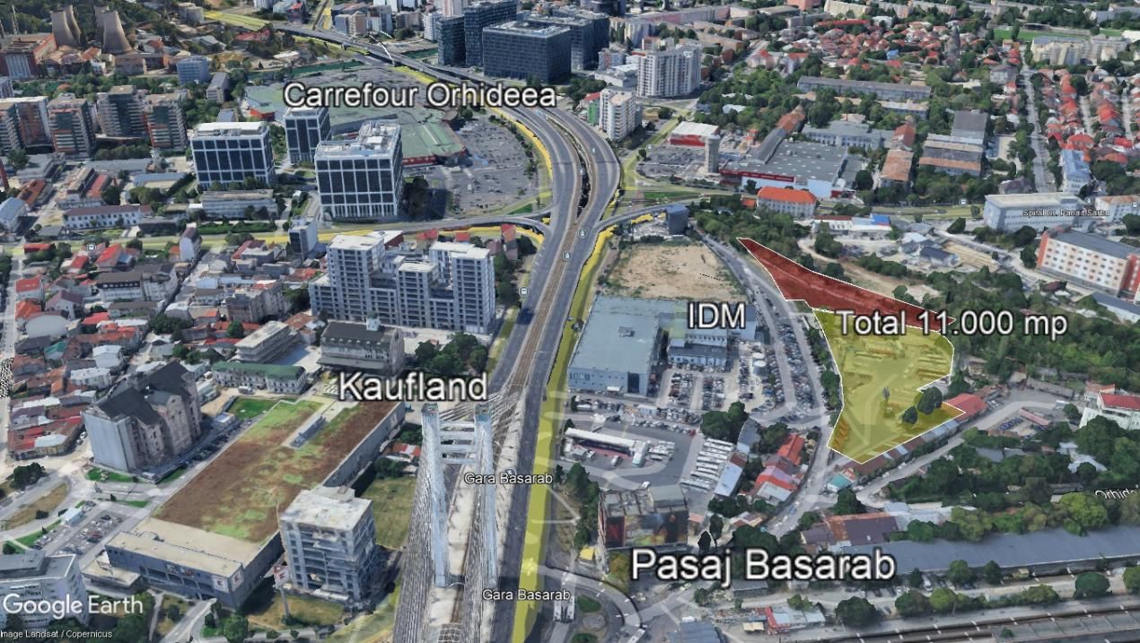 Teren 10.472 mp – Grozăvești - Orhideelor - Pasaj Basarab – fotografia 3 din 9
