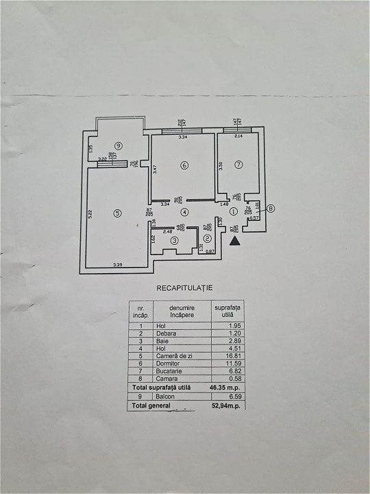 Apartament 2 camere -5 minute de mers pe jos pana la metrou 1 Decembrie – fotografia 14 din 14