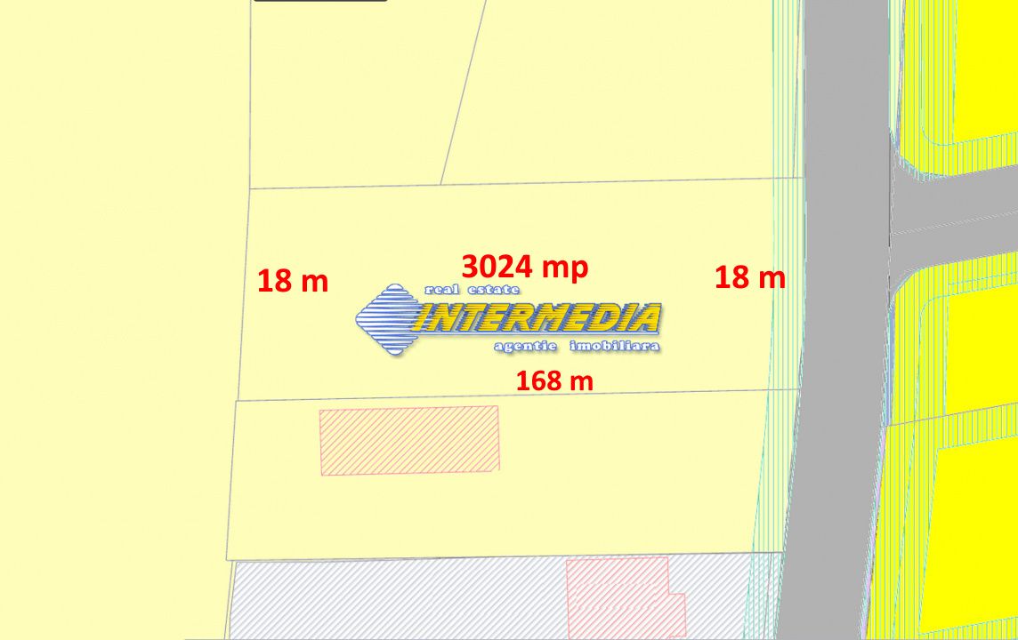 TEREN Intravilan in suprafata de 3024 mp, cu deschidere la drum de 18 m – fotografia 3 din 4