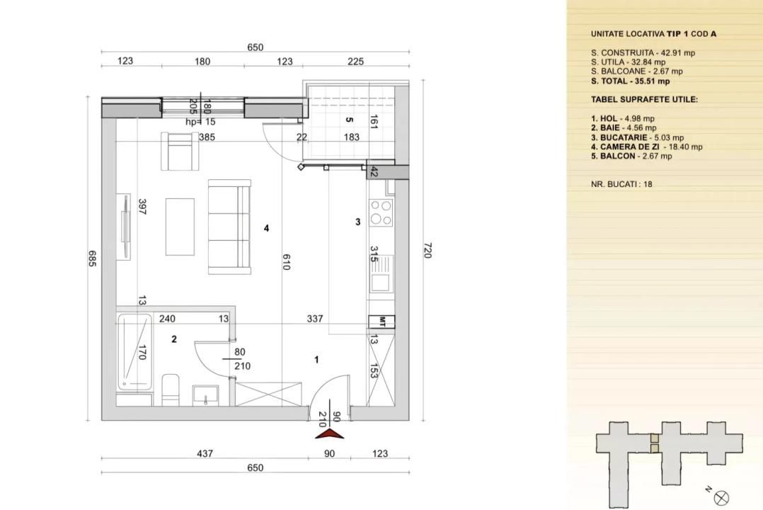 Garsoniera de vanzare | High Garden East | Metrou | 0% Comision | Nemobilata – fotografia 10 din 10