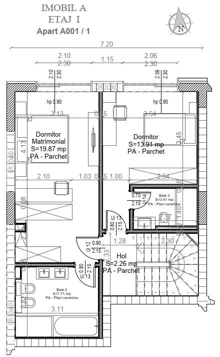 3 camere duplex Pipera | grădină proprie | 94 mp | proiect premiu – fotografia 11 din 11