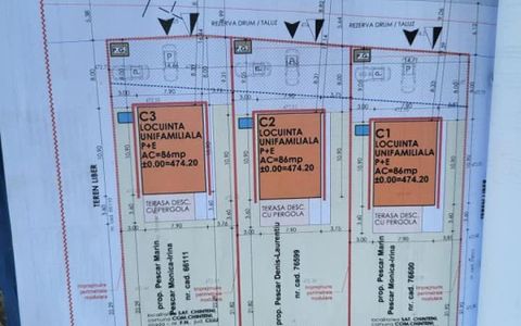 Teren cu autorizatie casa individuala 660 mp– Chinteni