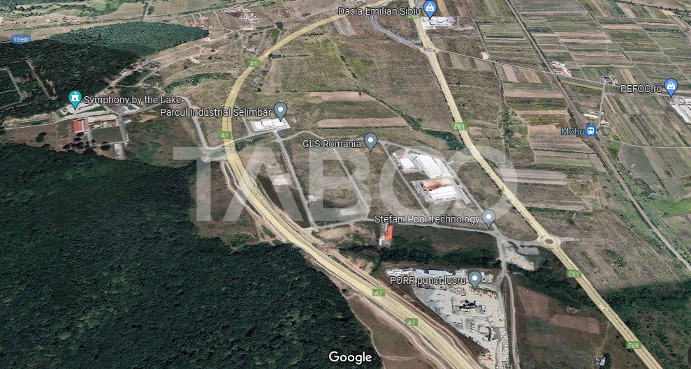 Teren intravilan industrial 1886 mp deschidere 33 m POT 40% CUT 1,2 – fotografia 1 din 2