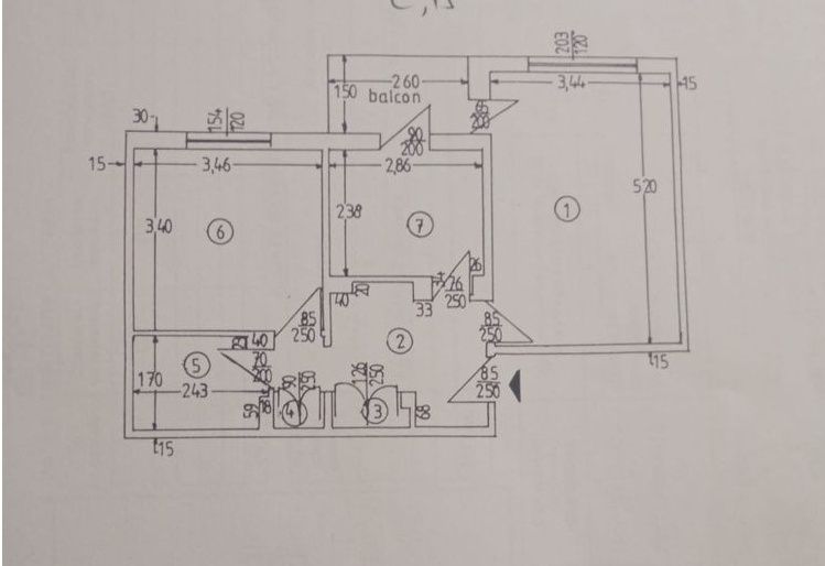 Apartament 2 camere decomandat, etaj 3, zonă Exercițiu – lângă JAM, Pitești – fotografia 5 din 8
