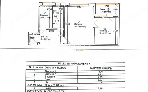 Apartament 2 camere | Etaj 1 | Zona Girocului