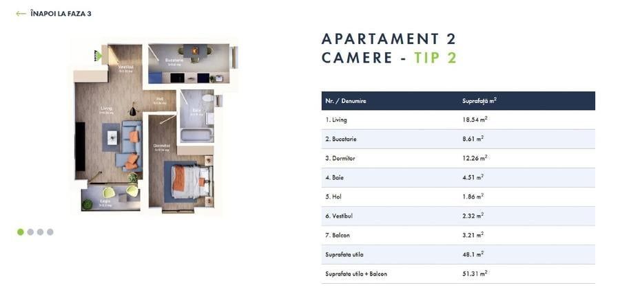 2 camere | Etaj 1 | Bloc nou in oras | Disponibil imediat – fotografia 11 din 12