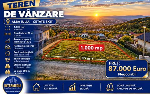 TerenI Intravilan 1000 mp. Deschidere 28 m. CETATE SKIT