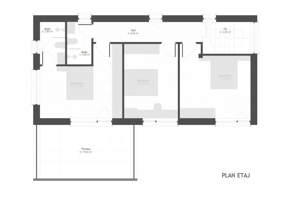 Casă individuală, mobilată, clasa energetică A, 5 camere | Chinteni – fotografia 9 din 18