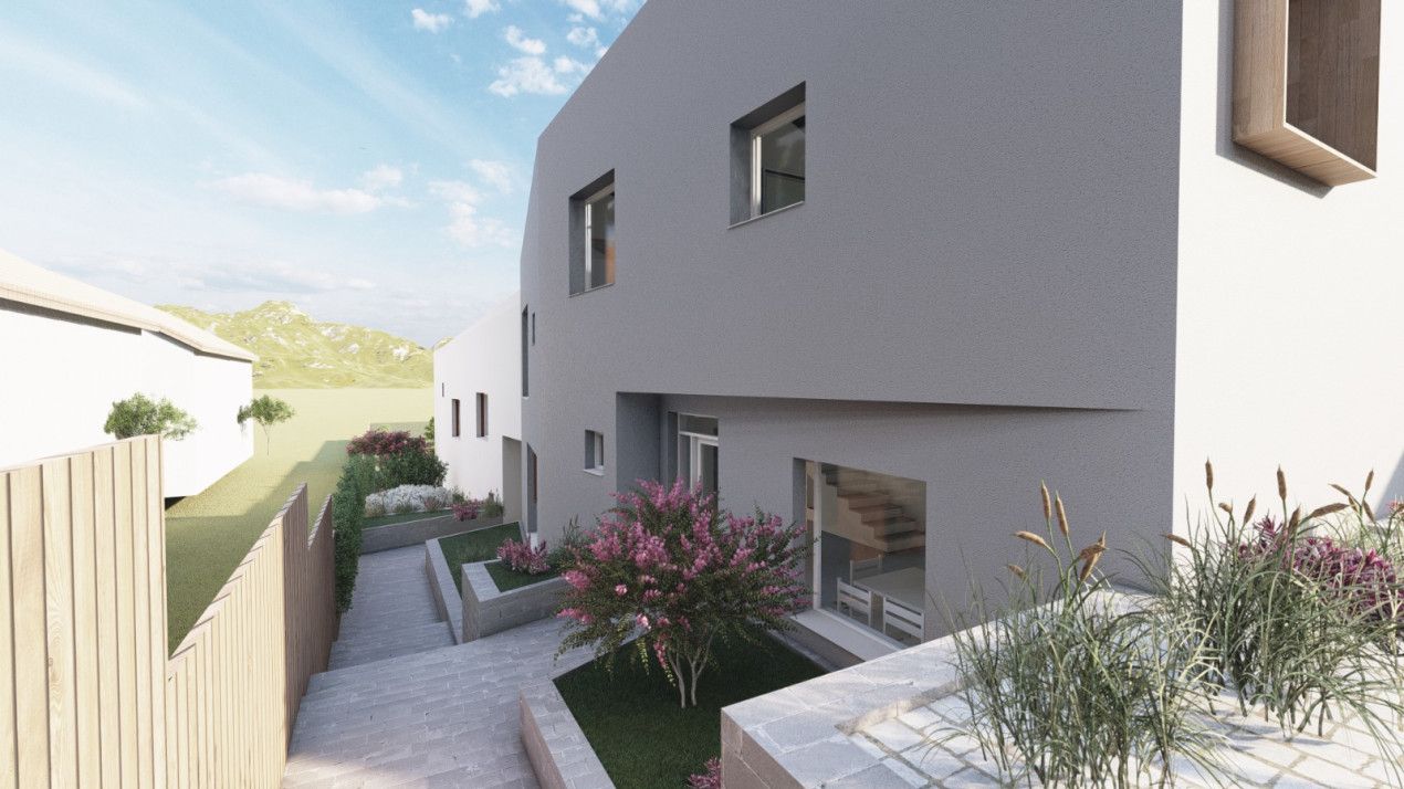 Casă cuplată modernă, 160 mp utili, semifinisată, curte amenajată – fotografia 13 din 17