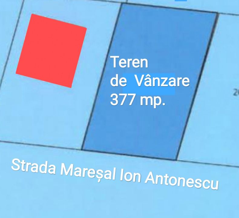 Vânzare Teren perfect 377 mp. cu Autorizație Construcție – fotografia 3 din 23