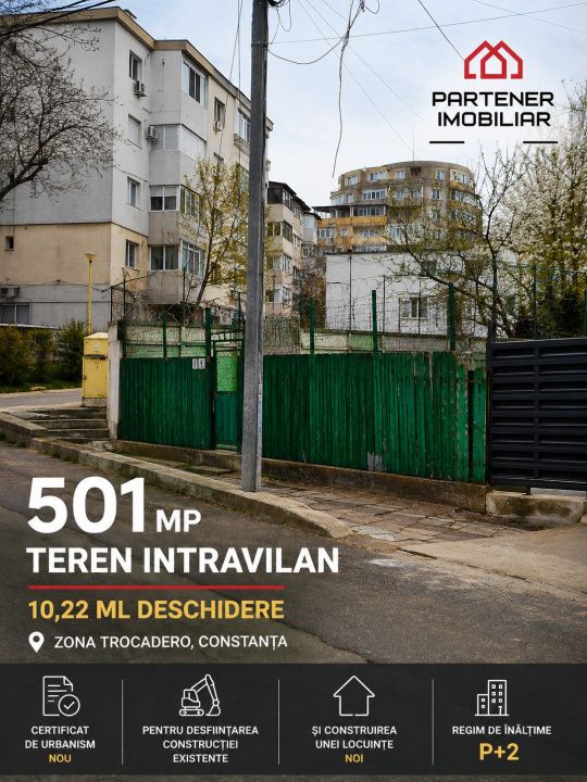 TROCADERO - teren unicat cu suprafata de  501 mp, COMISION O% – fotografia 1 din 7