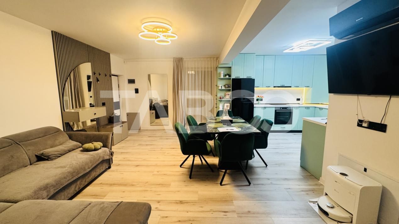 Apartament modern 3 camere de vanzare mobilat utilat 2 locuri parcare – fotografia 9 din 13
