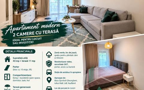 Apartament Modern cu 2 Camere și Terasă – Sopor | Gheorgheni
