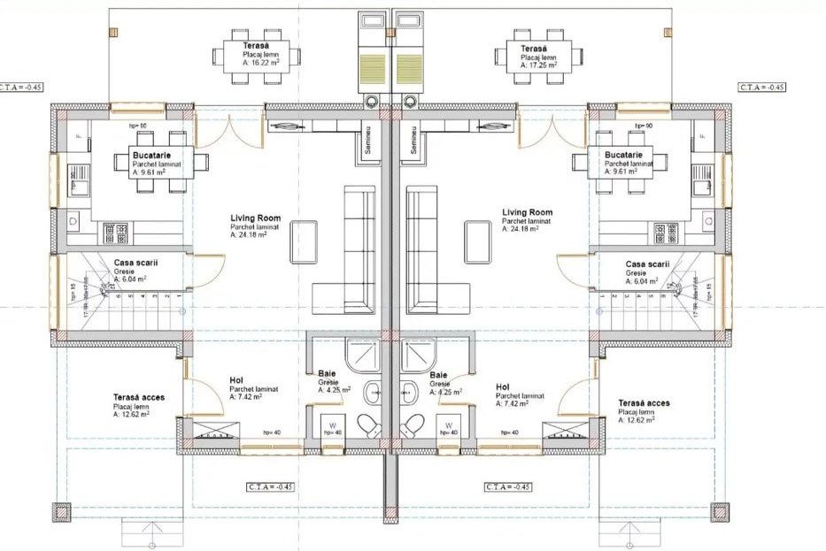 Teren în CHINTENI teren intravilan, 713 mp, cu proiect de DUPLEX – fotografia 5 din 5