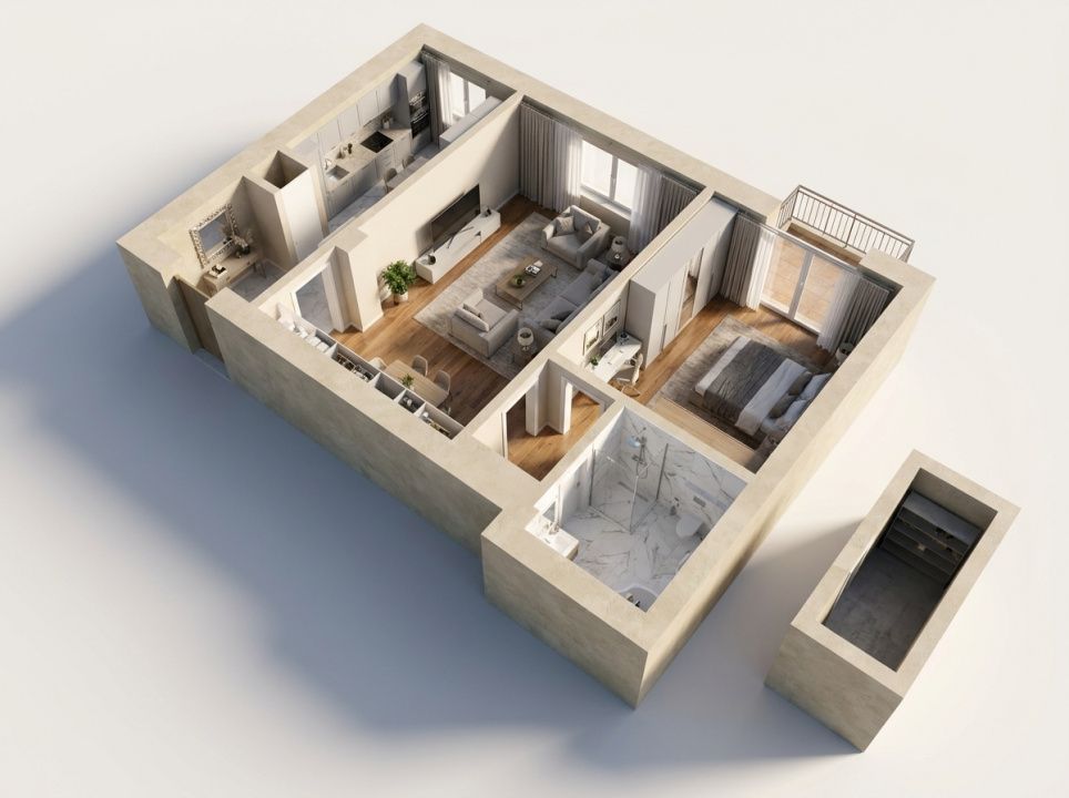 Apartament 2 camere inchirieere ultracentral – Strada Doamnei | Universitate – fotografia 13 din 13