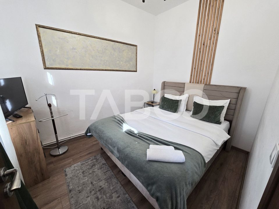 Apartament functional in regim hotelier 4 camere terasa parcare Sibiu – fotografia 5 din 19