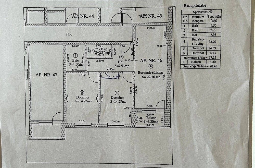 Roșu | 3 Camere | Bloc Nou | Parcare – fotografia 9 din 10
