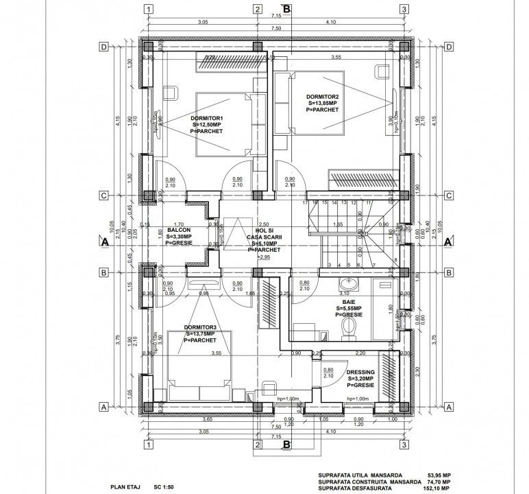Casa 4 camere de vanzare 117 mpu teren liber 230mp Sibiu in Sura Mica – fotografia 4 din 7