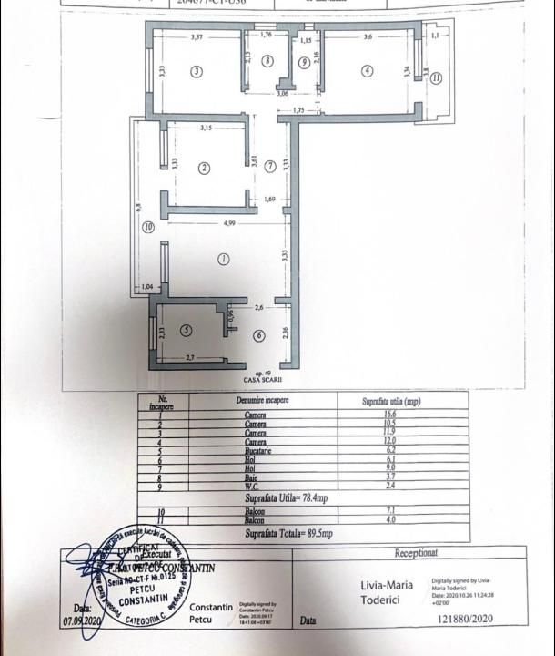 Tomis Nord Cambrige School apartament 4 camere renovat integral loc parcare – fotografia 6 din 17