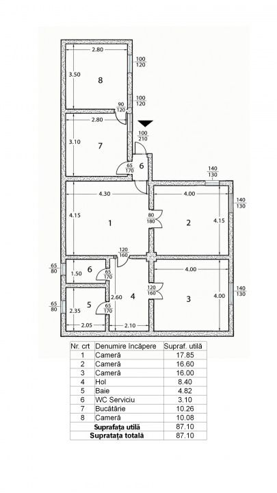 Casă cu 3 dormitoare și curte de 60 mp în Brâncoveanu, 183 mp teren – fotografia 15 din 15