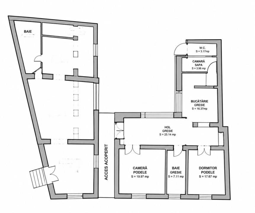 Casa ultracentrala de vanzare in Oradea, singur in curte, teren 500 mp – fotografia 3 din 6