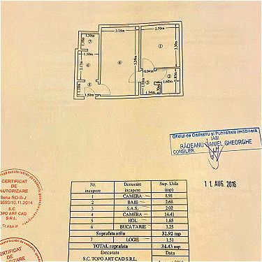 Apartament 2 camere-Podu Ros-etaj 1-fara risc – fotografia 1 din 1