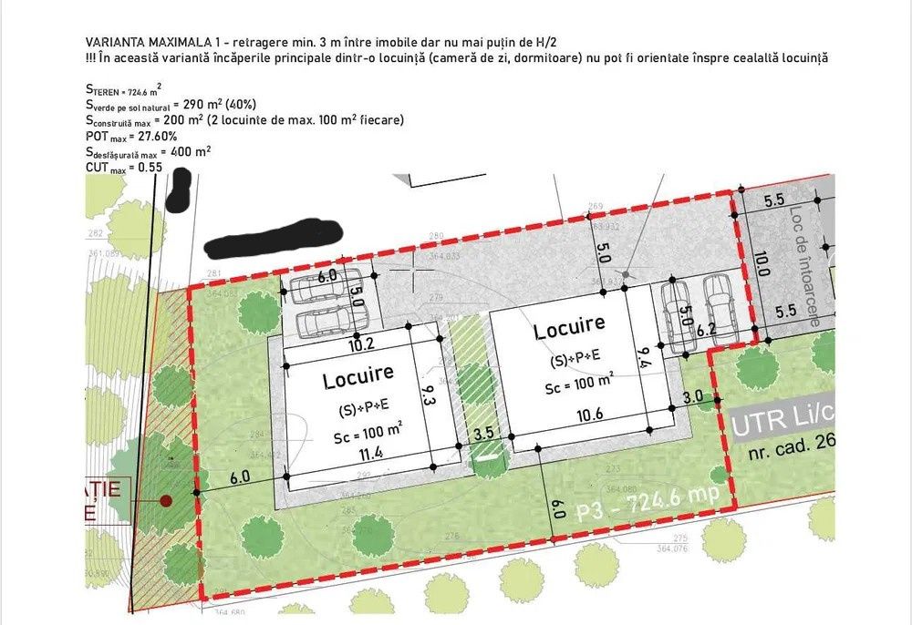 Teren de vânzare de 795 mp cu PUZ aprobat pentru 2 case individuale, Mănăștur – fotografia 1 din 1