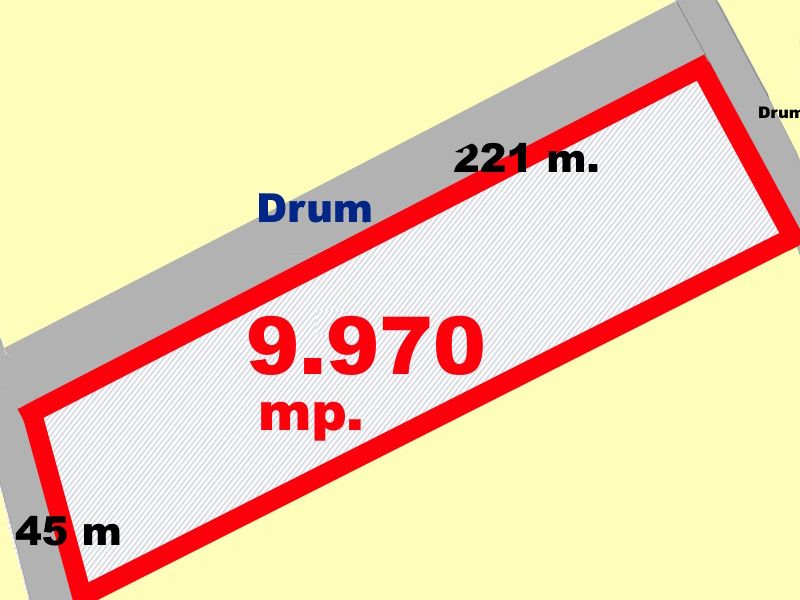 OKAZIE! Teren Intravilan Partos Su. 9970 mp d= 221 ml Drum public Utilitati fata – fotografia 1 din 3