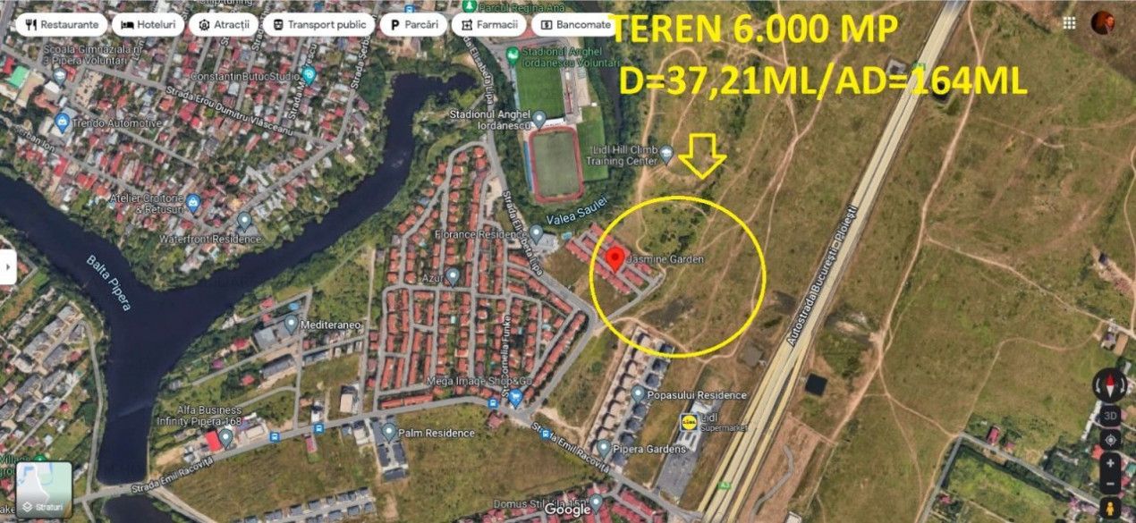 Teren Pipera 6000mp,pretabil proiect rezidential – fotografia 1 din 3