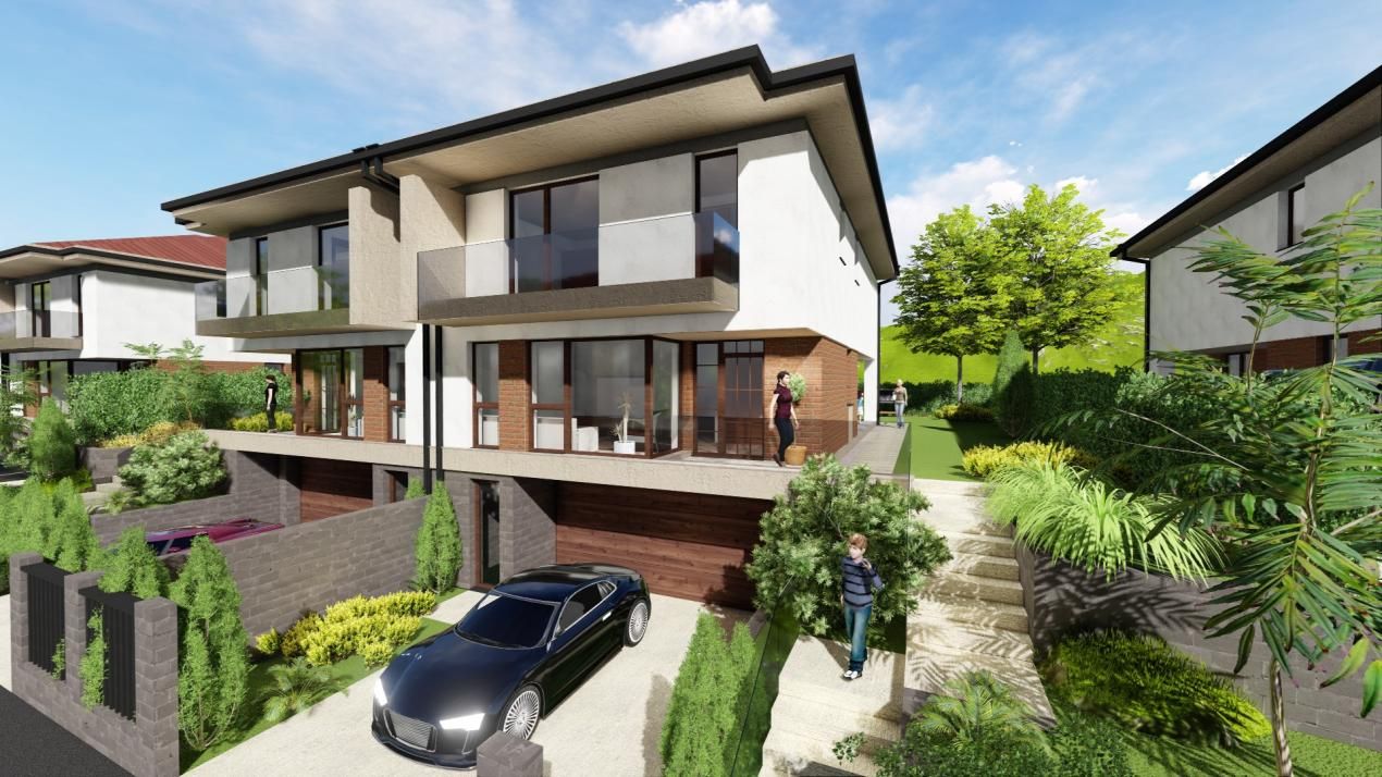 Casă eficientă energetic nZEB, 185 mp utili și teren de 300 mp panouri solare – fotografia 1 din 22