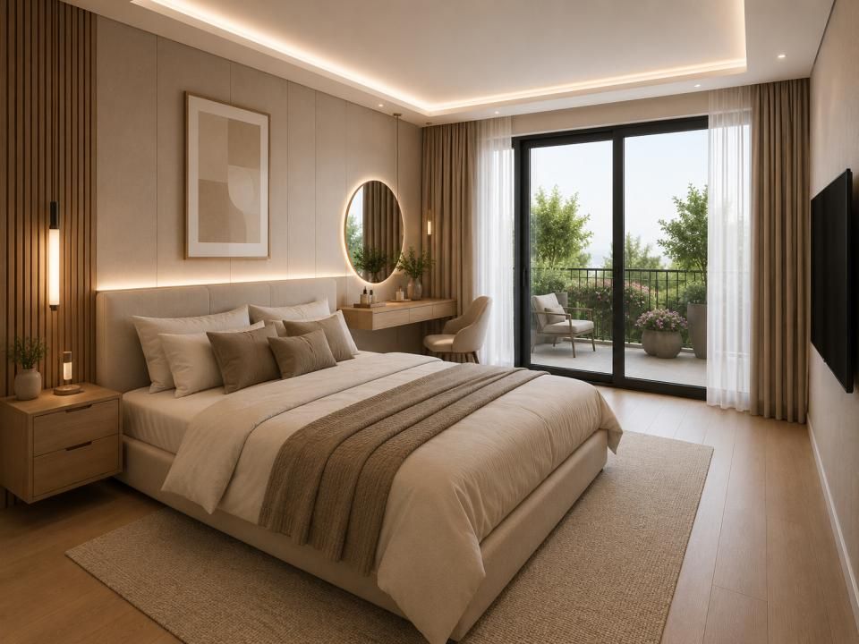 APARTAMENT 3 CAMERE IN COMPLEX CU PREMIU DE ARHITECTURA, PARC PRIVAT, LAC – fotografia 3 din 5