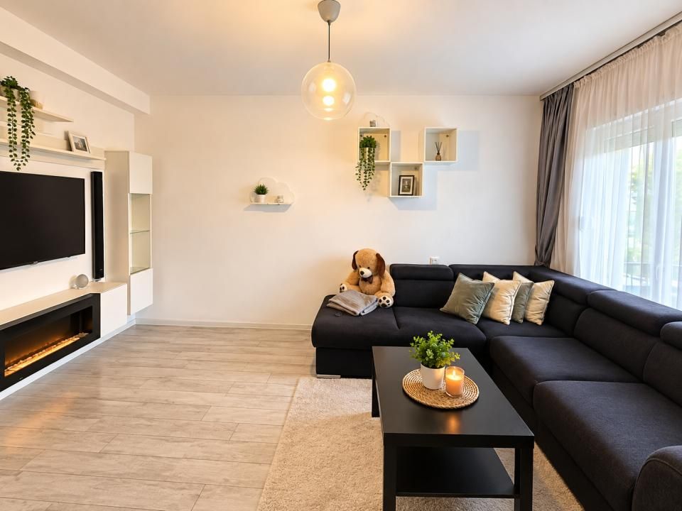 APARTAMENT 2 CAMERE| 70 MP | 1 LOC de PARCARE | DOTĂRI SMART | VEDERE PISCINA – fotografia 8 din 14