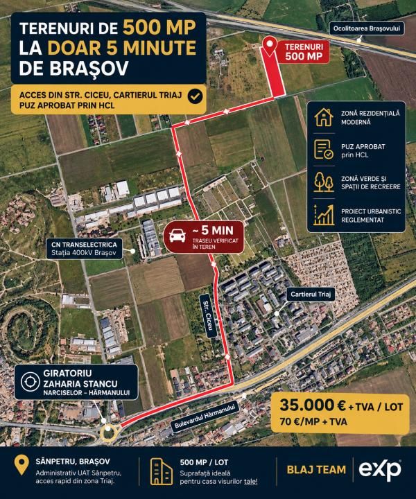 De vânzare teren intravilan de 500 mp cu PUZ aprobat | Acces Str. Ciceu – fotografia 18 din 18
