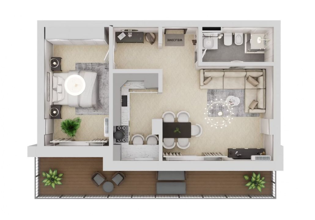 Apartament 2 camere de vanzare in Tomis Nord - Madrid Park – fotografia 1 din 10