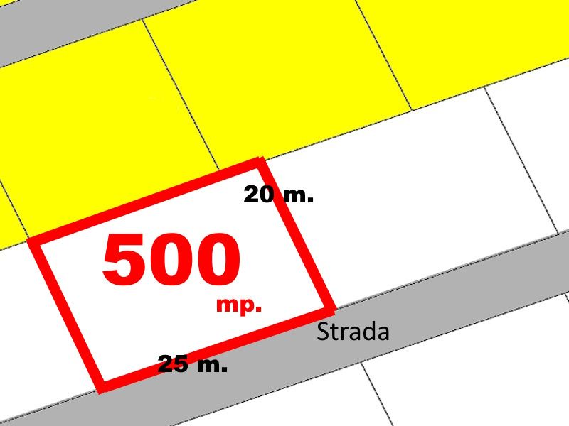Teren Intravilan 500 mp Alba Micesti 25 x 20 Apa Gaz Curent Canalizare langa – fotografia 7 din 8