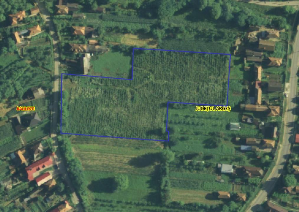 Teren la tara intravilan Bajesti, Balilesti, Arges | 9.464 mp | 7 euro/mp – fotografia 1 din 1