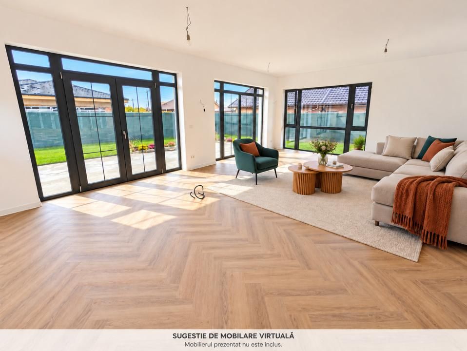 Casa 4 camere 133 mp | 0 Comision |Balotesti Dumbraveni | 568mp teren – fotografia 4 din 69