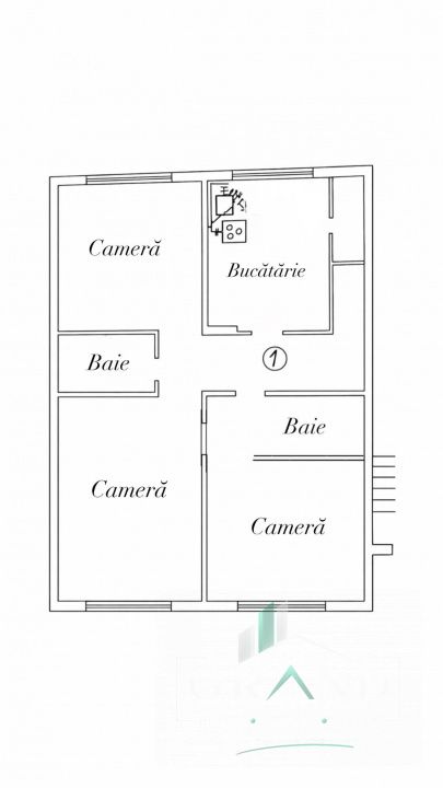 3 camere decomandat | 2 bai | 70 mp | Mărăști/BRD/The Office/Lidl – fotografia 1 din 5