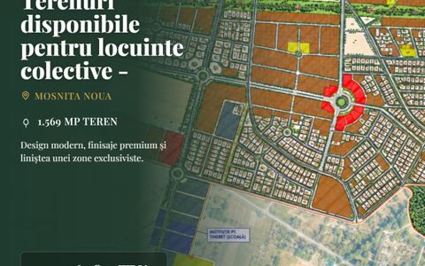 Terenuri disponibile pentru locuinte colective - S+P+2E-5E+M