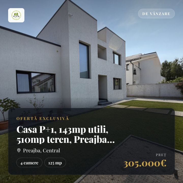 Casa P+1, 143mp utili, 510mp teren, Preajba zona Selgros – fotografia 1 din 17