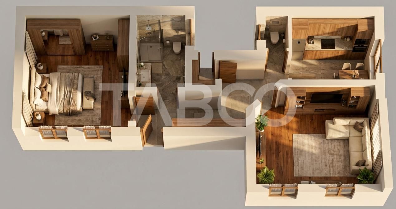 Oportunitate - Apartament de vanzare 75mp 2 camere in zona Sub Arini – fotografia 3 din 4