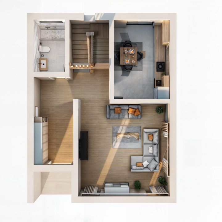 🏡 Proiect nou de case moderne P+1 – la doar 2 minute de Năsăud – fotografia 6 din 15