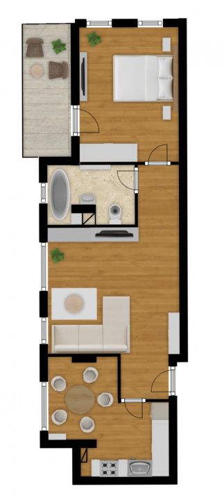 Proiect nou | Apartament | 2 camere | Cetății – fotografia 1 din 5