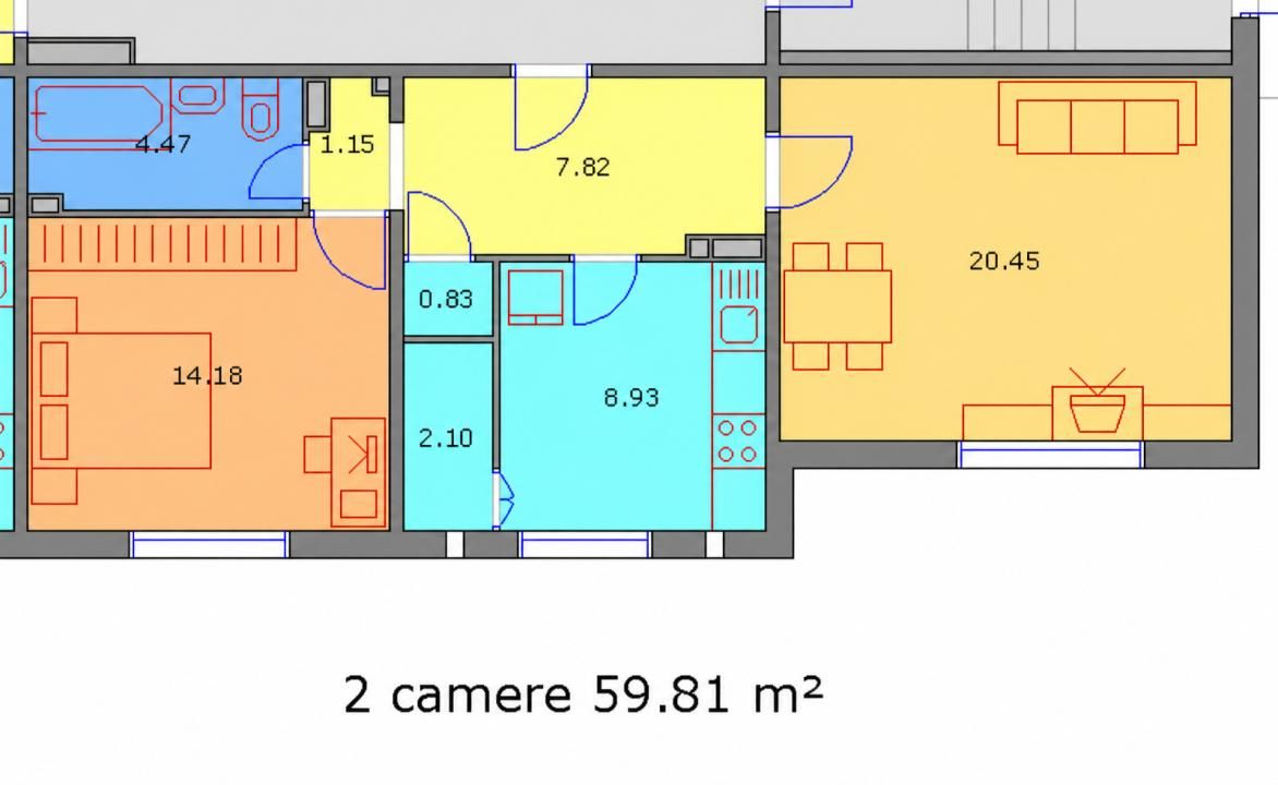 DECEBAL – THEODOR SPERANTIA 2 CAMERE 60 MP DECOMANDAT – fotografia 16 din 16
