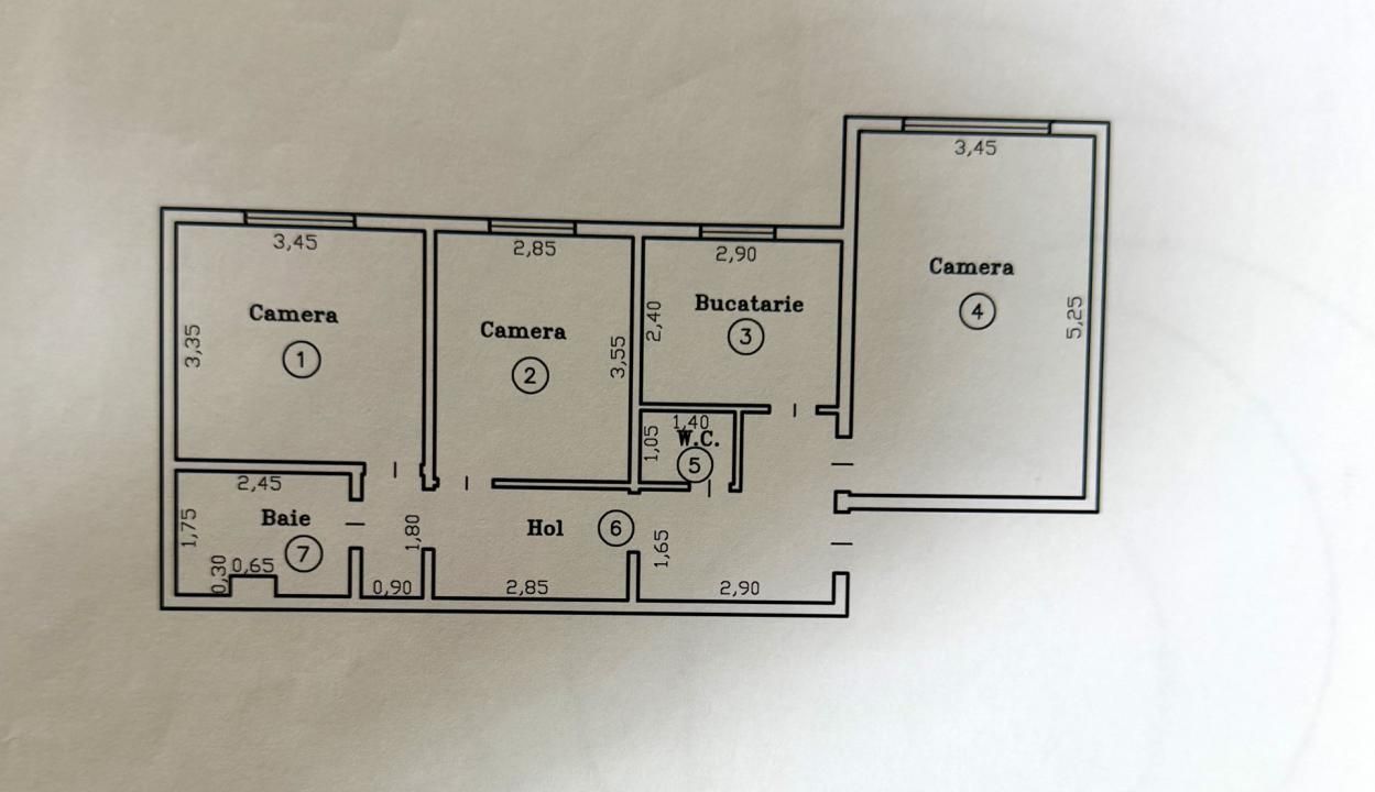 Apartament elegant, 3 camere, 66 mp utili, parter - zona Lunei – fotografia 8 din 8