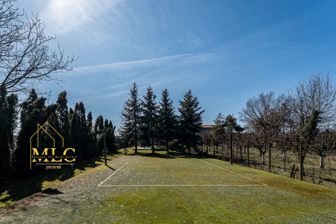 Vilă spectaculoasă cu deschidere la lac Snagov | Piscină | Teren tenis | Gruiu – fotografia 9 din 29