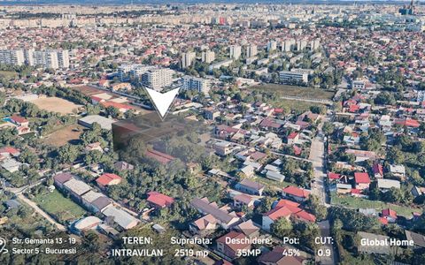 Teren 2519 MP - Deschidere 34 MP •  Sector 5 - Salaj •  Documentatie Verificata